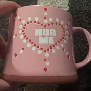 Pink Heart, Hug Me Mug Valentine’s Day  Holds 17 oz. New with Tags